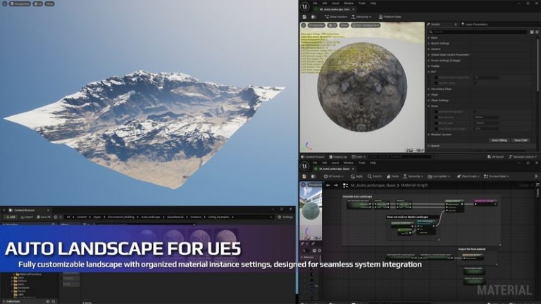 Desire FX 3d models | Hyper Auto Landscape Material v3 – Unreal Engine