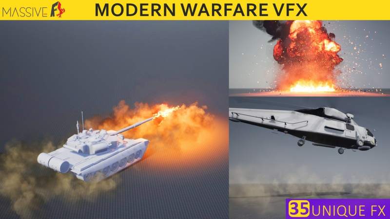 Desire FX 3d models | Military & Modern Warfare Vfx Pack – Unreal Engine