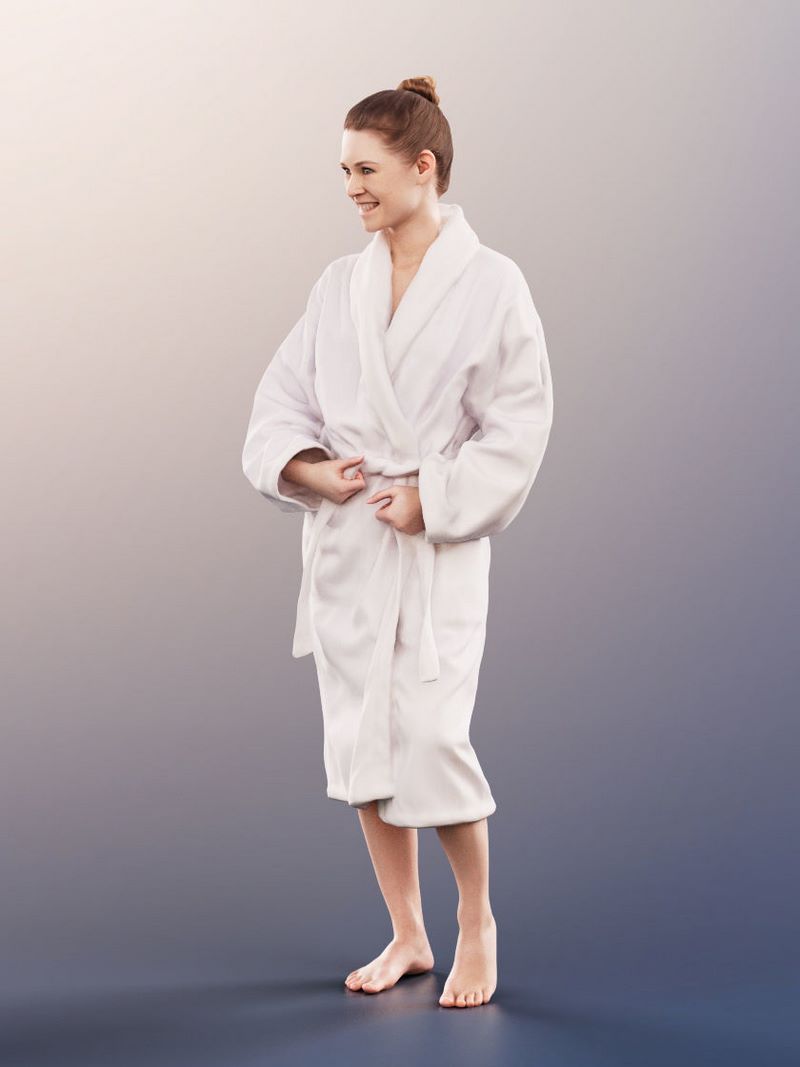 Bath Robe Model Desire FX 3d models | Pretty Girl Bathing Robe Spa Swimming Bath 3D model