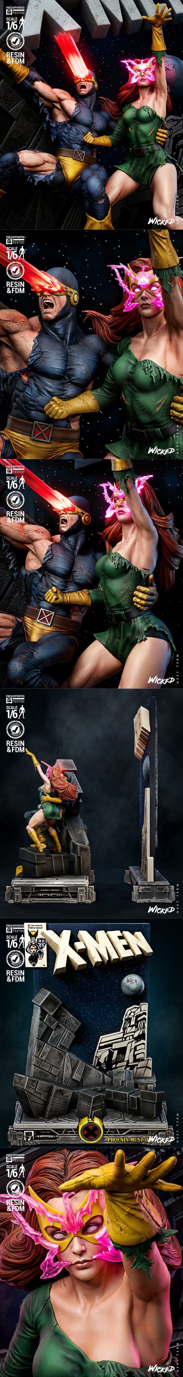 Desire FX 3d models | Wicked – Cyclops and Jean Gray Diorama – 3D Print ...