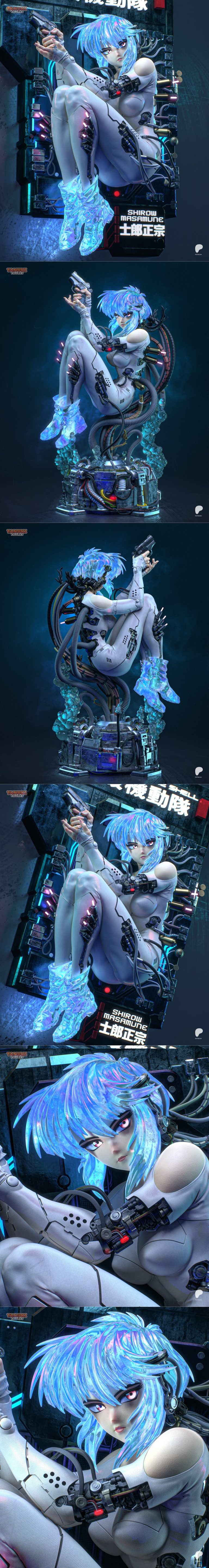 Desire FX 3d models | Tanuki Figures – Motoko – 3D Print Model STL