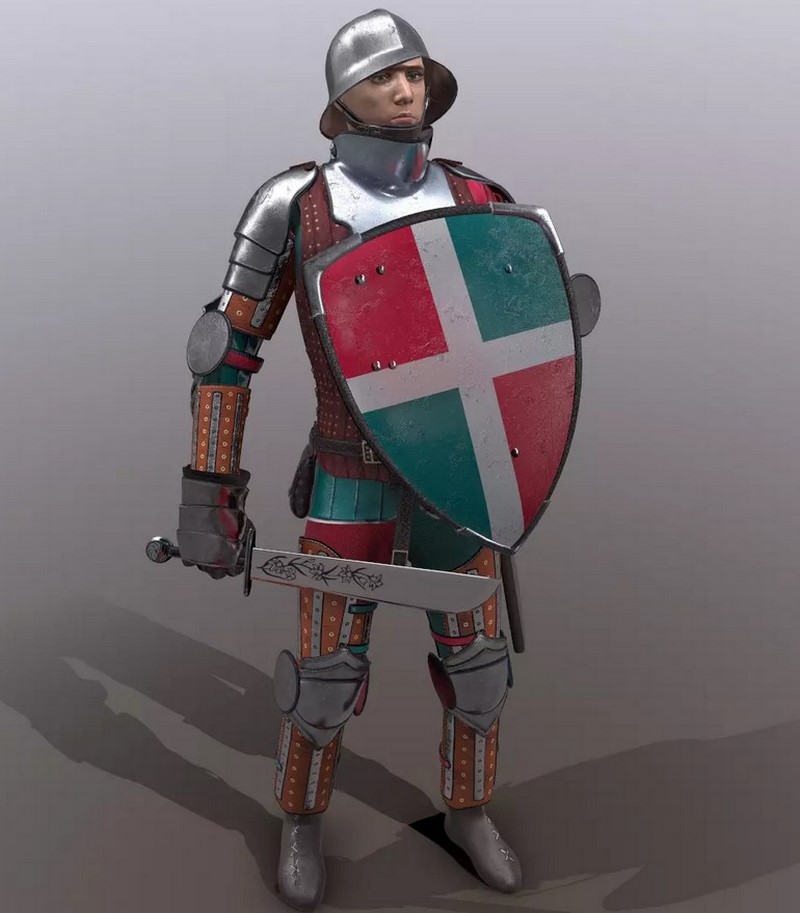 Desire FX 3d models | TAB Medieval Knight – 5 low-poly 3d model