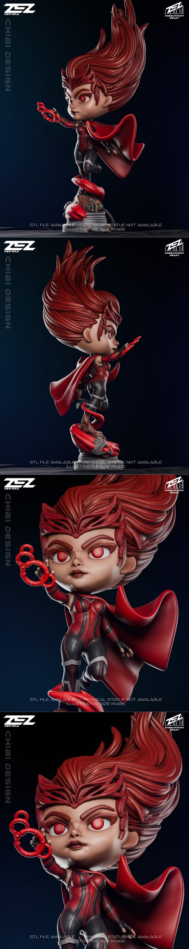 Desire FX 3d models | ZEZ Studio – Scarlet Chibi – 3D Print Model STL