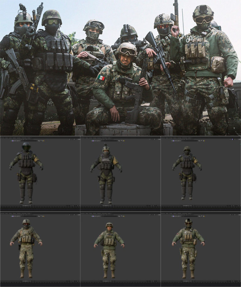 Cod Army Names Desire FX 3d models | COD MW II – MEXICAN ARMY