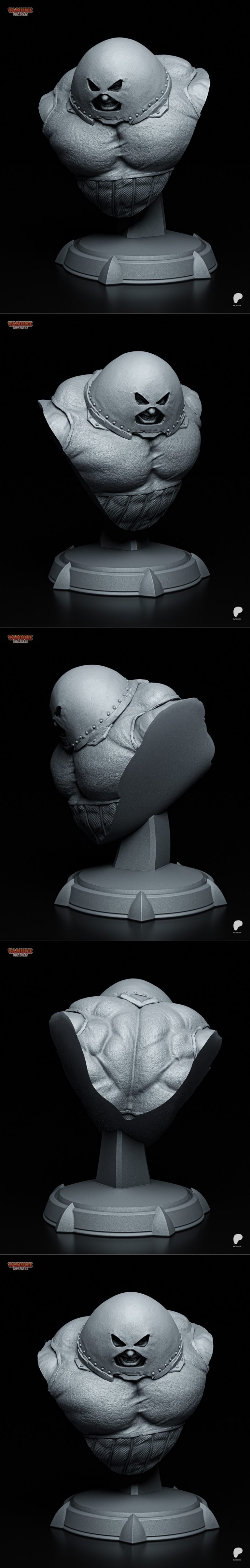 Desire FX 3d models | Tanuki Figures – Juggernaut Bust – 3D Print Model STL