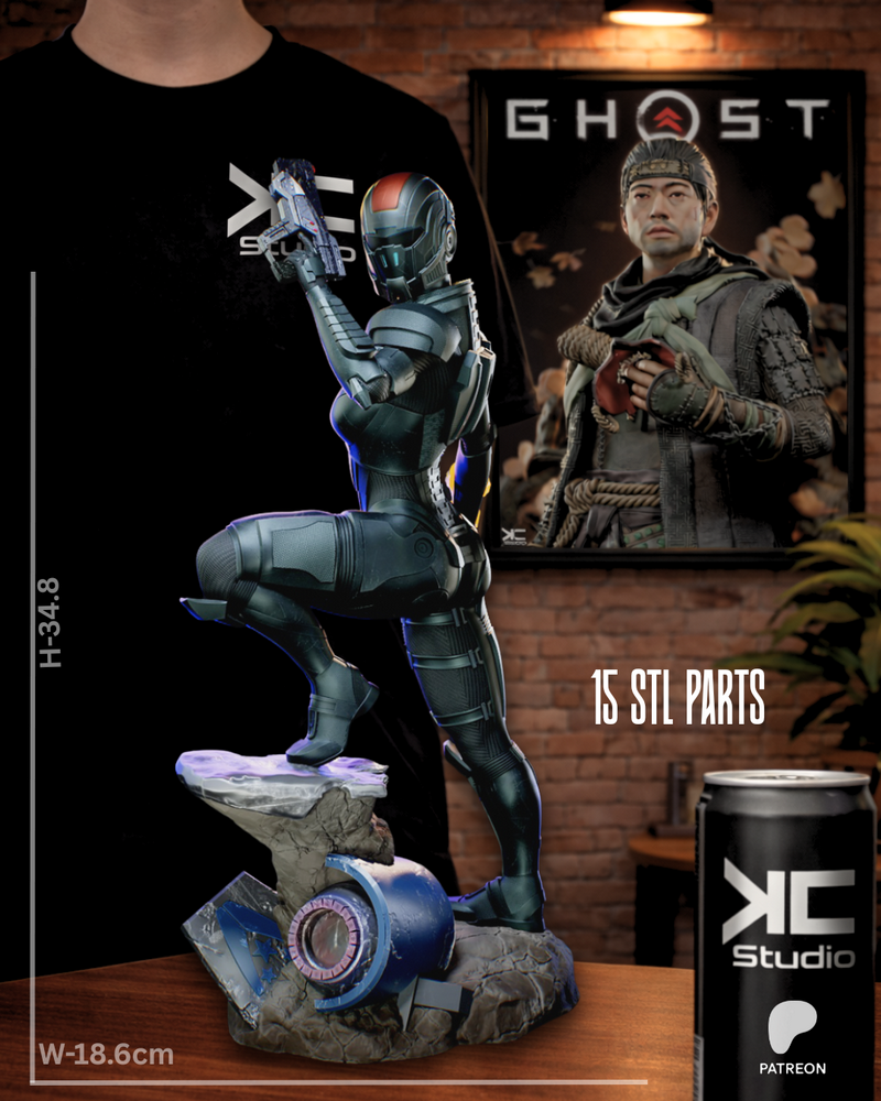 Desire FX 3d models | KC Studio – Commander Shepard – Mass Effect – 3D ...