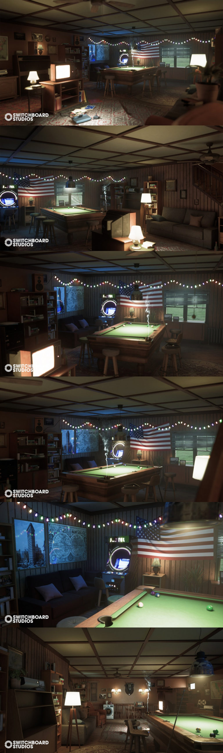 Desire FX 3d models | Board Game Room Interior Environment – Modular ...