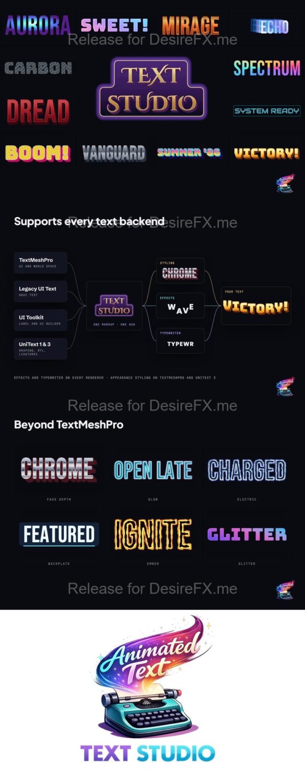 Desire FX 3d models | Text Studio – Text Animation for Unity ...