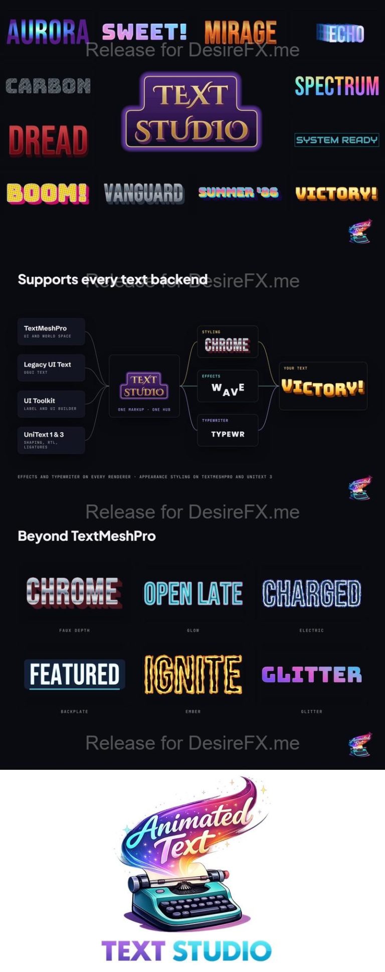 Desire FX 3d models | Text Studio – Text Animation for Unity ...